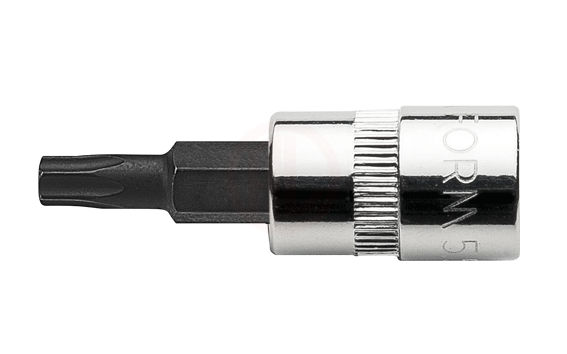 Ceta Form 1/4'' 5 Köşe Delikli TORX Uçlu Lokma- IPR25 x 37 mm / Kartlı
