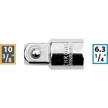 Ceta Form 1/4'' Lokma Adaptörü (D: 1/4'' < E: 3/8'') / Kartlı