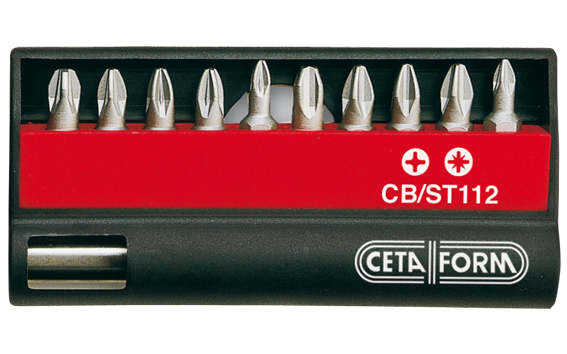 Ceta Form 11 Parça (Yıldız/Pozidriv) Bits Uç Takımı - 1/4'' Bits Tutucu ile