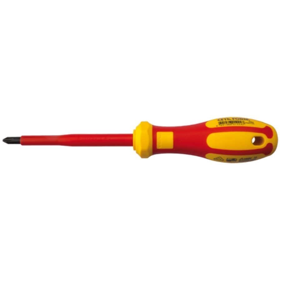 Ceta Form C-PLUS 1000V Yıldız Uçlu Tornavida (VDE) - PH1 x 80 mm / Kartlı