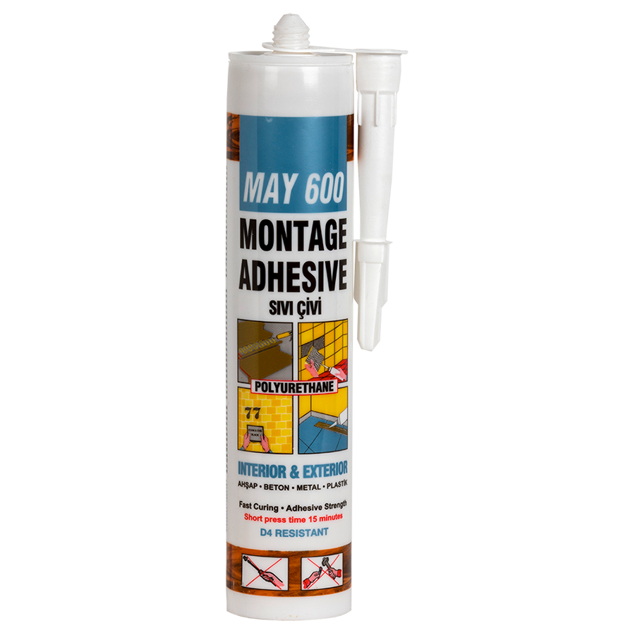 MemoSil May 600 PU Montaj Yapıştırıcı Sıvı Çivi 300 ML