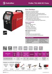 Power TIG 4000 DC Pulse Su Soğutmalı İnverter Kaynak Makinası