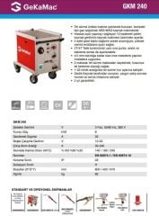 GKM 240 KOMPAKT Gazaltı Kaynak Makinası