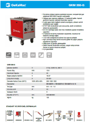 GKM 350-G KOMPAKT Gazaltı Kaynak Makinası