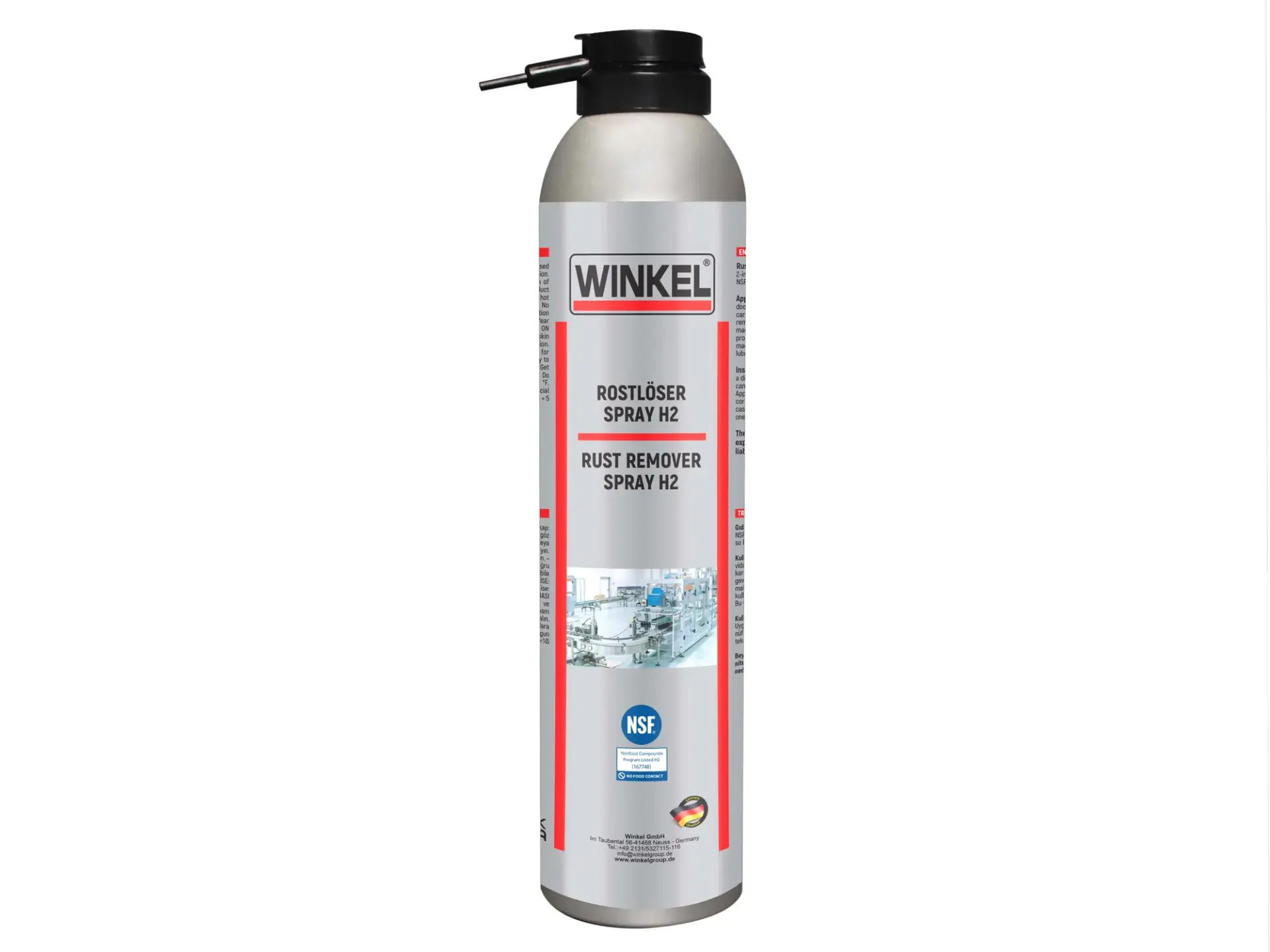 Winkel Gıda Onaylı Pas Sökücü Sprey H2 300 ML