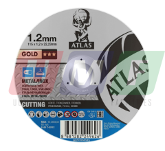 Atlas Paslanmaz Çelik - İnox Kesici Taş 115x1,2x22,23