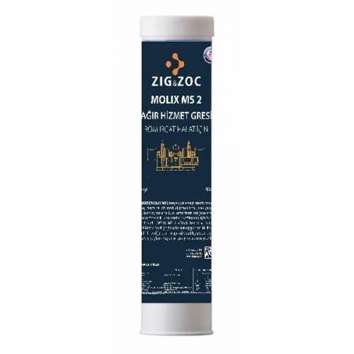 ZIG&ZOC MOLIX MS 2 Ağır Hizmet – Bom ve Irgat Halatı Gresi 400 GR Kartuş