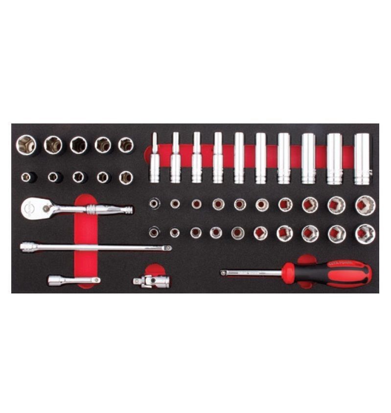 Ceta Form 60 Parça 1/4'' Lokma Takımı /Metrik - SAE