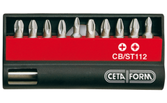 Ceta Form 11 Parça (Yıldız/Pozidriv)  Bits Uç Takımı - 1/4'' Bits Tutucu ile