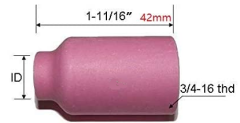 Seramik Tombul Gaz Lens Nozul (Fincan) 17/18/26 No:8 54N14