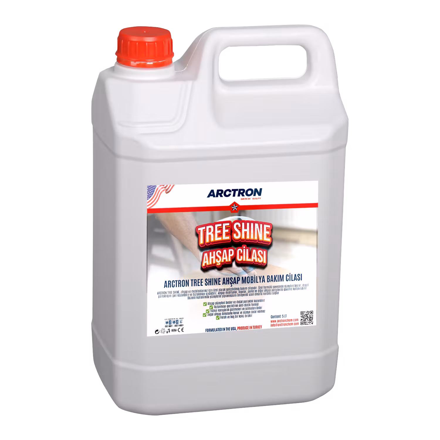Arctron Tree Shıne Ahşap Mobilya Bakım Cilası 5KG