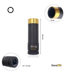 Ceta Form 1/2'' Havalı Bijon Lokma Anahtarı - 19 mm