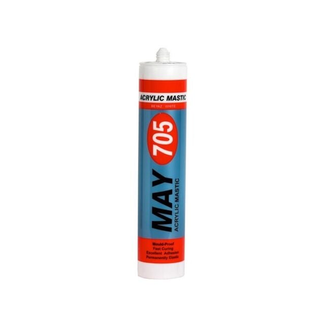MemoSil May 705 Akrilik Mastik 310 ML Beyaz