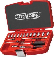 Ceta Form 18 Parça 1/2'' 6 Köşe Lokma Takımı