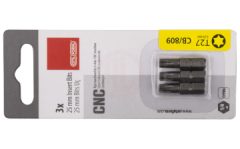 Ceta Form 3 Parça 1/4'' TORX Bits Uç T10 x 25 mm / Kartlı