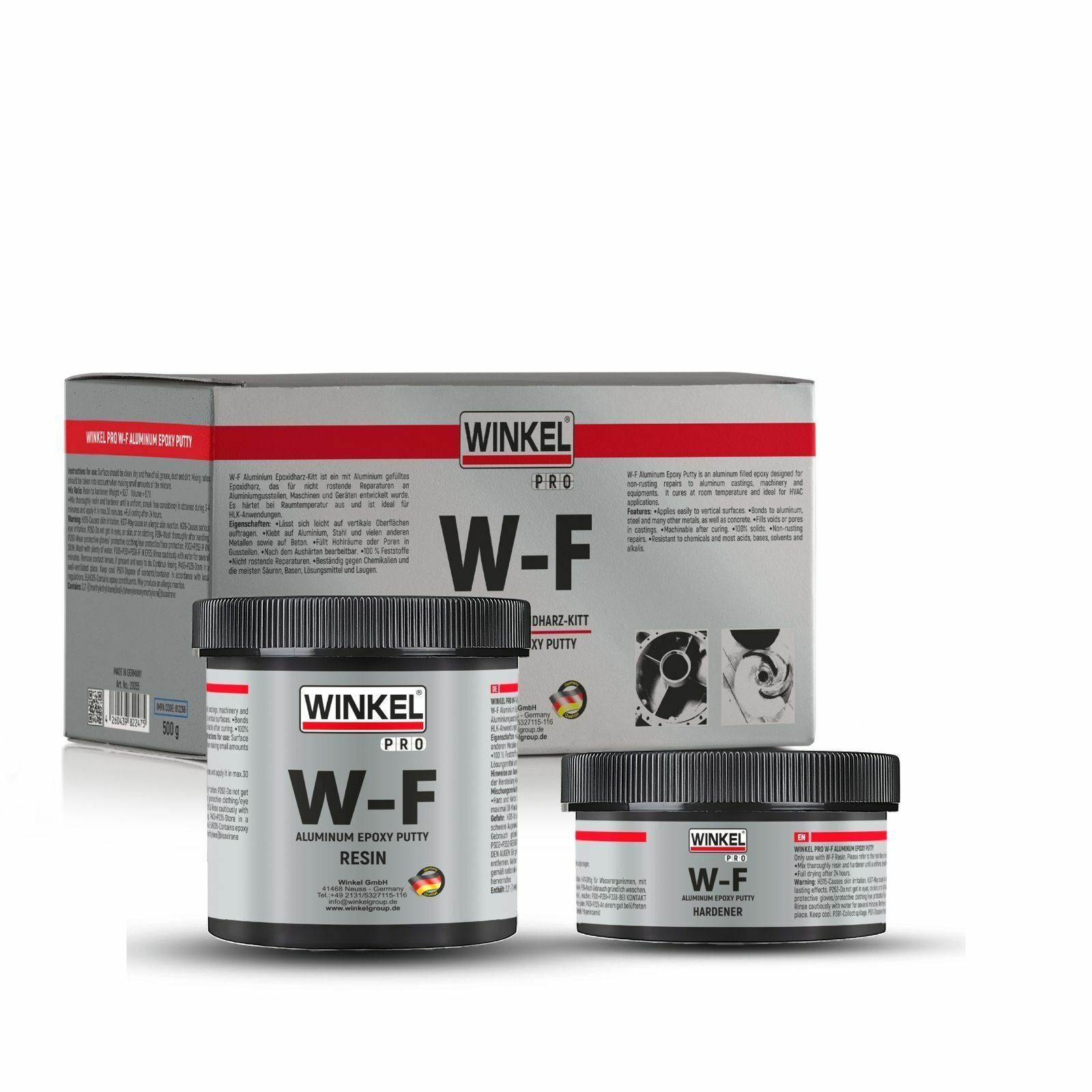 WINKEL PRO W-F Aluminum Epoxy Putty 500 GR